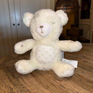 DreamGro Light & Lullaby Soother Teddy Bear Plush Stuffed Animal White Musical